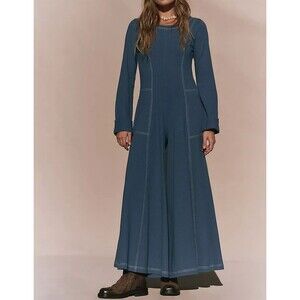 Free People Free-Est Strada One-Piece Jumpsuit Dress Cotton Cutout XS  286512